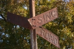 Old crossing sign